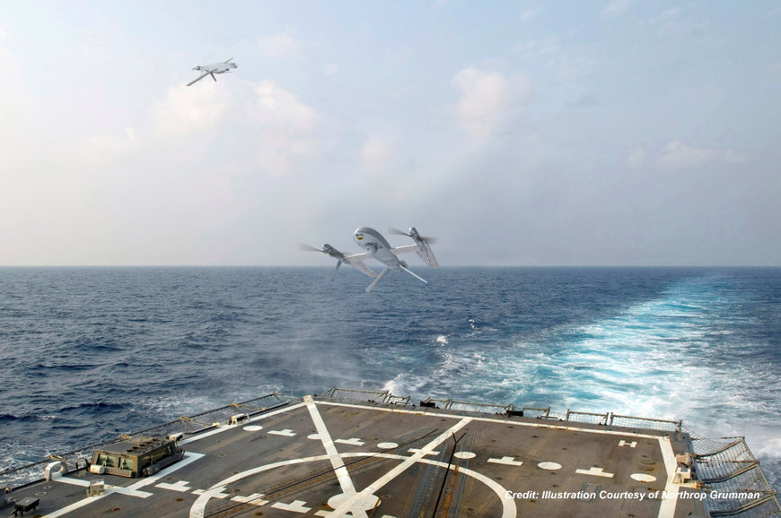 NORTHROP GRUMMAN TO DESIGN AUTONOMOUS VERTICAL TAKEOFF AND LANDING AIRCRAFT FOR DARPA